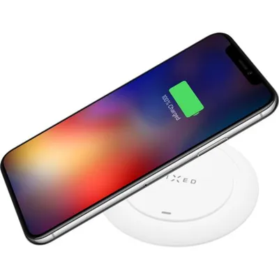 Obrázek produktu pro Podložka FIXED Pad pro rychlé bezdrátové nabíjení telefonu, 10W, bílá