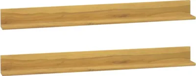 Zdjęcie produktu dla Półki ścienne, 2 szt., 110 x 10 x 10 cm, lite drewno tekowe