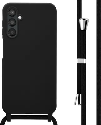 Zdjęcie produktu dla imoshion Silikonowe etui ze sznurkiem do Samsung Galaxy A25 (5G) - Czarny
