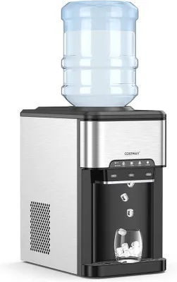 Productafbeelding van Famanu waterdispenser met ijsmachine - 3-in-1: warm, koud en ijswater