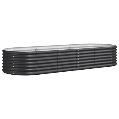 Zdjęcie produktu dla vidaXL Podwyższone łóżko Stal malowana proszkowo 224x80x36 cm Antracyt