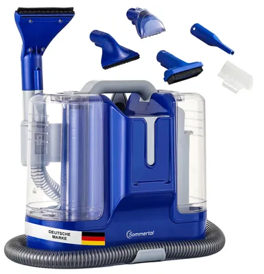 Produktbild von SOMMERTAL CompactCleaner WS450 5in1, Gerät für Teppiche, Treppen, Polster, Sofa, Auto, Tiere, Flecken, Leistungsstarker 450w Motor, Waschsauger, mit Zubehör, Selbstreinigung