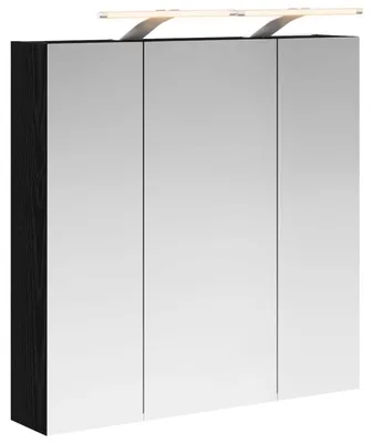 Immagine prodotto di Mobiletto per specchio da bagno Rovere Nero 70 x 14,5 x 70 cm