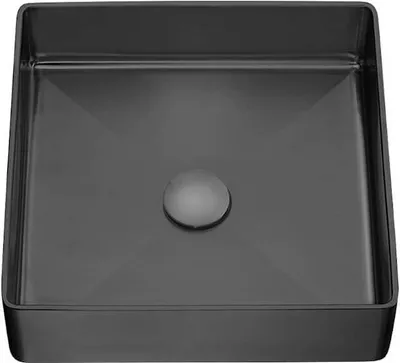 Immagine prodotto di Lavabo da appoggio di design con scarico a clic-clac Nero