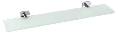 Produktbild von Glasregal Bemeta Tasi 600 mm sandgestrahltes Glas/Chrom
