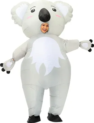 Produktbild von aufblasbares Koala Kostüm für Erwachsene, aufblasbares Koala Kostüm für Halloween, aufblasbares Kostüm für Fasching, Party, Weihnachtskostüme, für 150-190cm