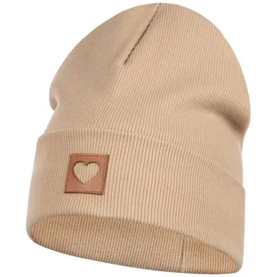 Produktbild von Smarilla Mütze Mädchen Damen Kinder Beanie gerippt, Gr. 50-52, Beige