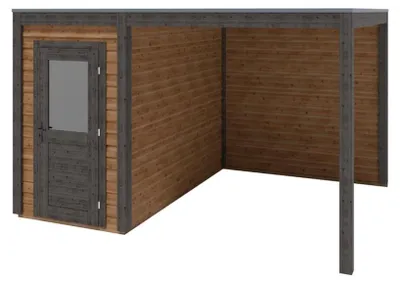 Immagine prodotto di Casetta da giardino in legno Veya 4.06x3.09 m - 12.55 m2 - 28 mm - impregnata
