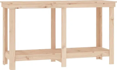 Immagine prodotto di vidaXL Banco da lavoro 140x50x80 cm in legno di pino massiccio