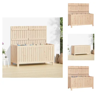 Produktbild von vidaXL Gartentruhe 121x55x64 cm Massivholz Kiefer -  Gartenboxen