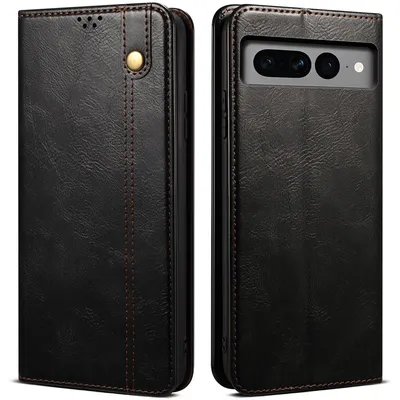 Obrázek produktu pro Pouzdro pro Google Pixel 8 Pro, kožené flip pouzdro peněženka s funkcí stojánku černé