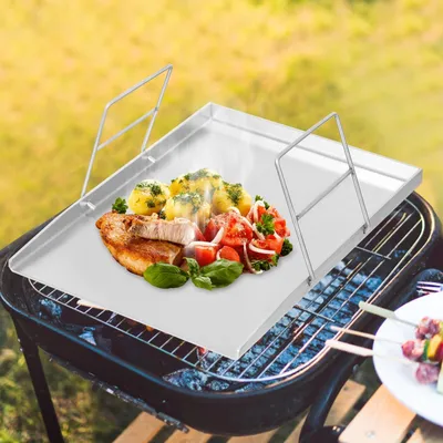 Obrázok produktu pre RVS grilovacia doska, vhodná pre plynové a drevené uhlie