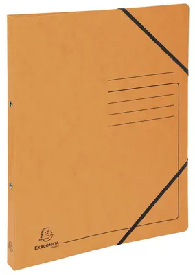 Zdjęcie produktu dla EXACOMPTA Ringhefter Colorspan-Karton, A4, 2 Ringe: 15 mm, für: DIN A4, orange 5 Stück Verkaufseinheit 664480 3130635425545