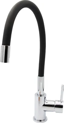 Produktbild von Küchenarmatur Einhebelmixer flexibel schwenkbar schwarz 360° Wasserhahn Mischbatterie Einhebelmischer