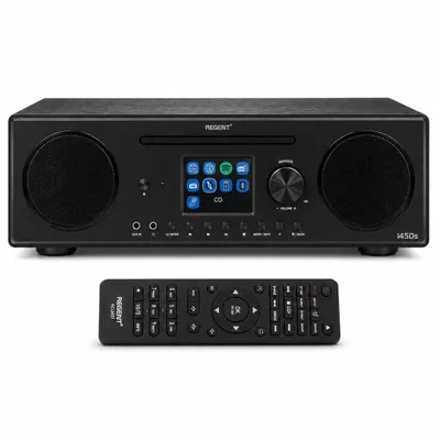 Obrázok produktu pre Ferguson Regent i450s Internetradio mit DAB+, FM, CD-Player, Bluetooth, WLAN, Spotify Connect, Farbdisplay, USB, AUX - HiFi-Radio mit Fernbedienung