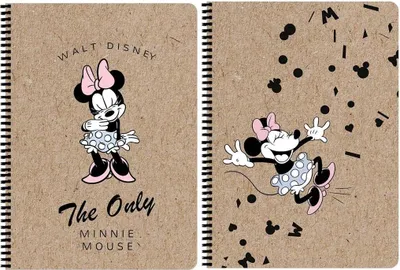 Zdjęcie produktu dla Kołozeszyt A4/80K Kratka Minnie Mouse Kraft
