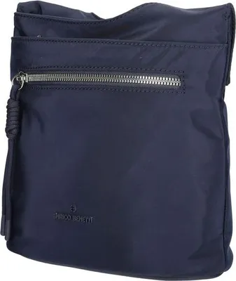 Produktbild von Damen Tasche Umhängetasche Beuteltasche Hobo Handtasche Crossover Nylon Navy