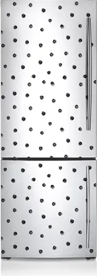 Produktbild von Kühlschrankmagnete Kühlschrank Magnetfolie Magnete Küche 60x190 cm - Schwarze Punkte