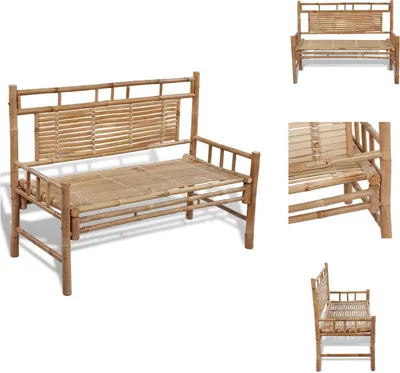 Zdjęcie produktu dla vidaXL Ławka ogrodowa 120 cm bambus - Ławki ogrodowe