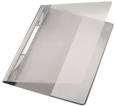 Produktbild von LEITZ Schnellhefter Exquisit DIN A4 Überbreite PVC grau