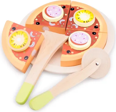 Zdjęcie produktu dla Pizza Salami - Drewniany zestaw z akcesoriami do odgrywania ról