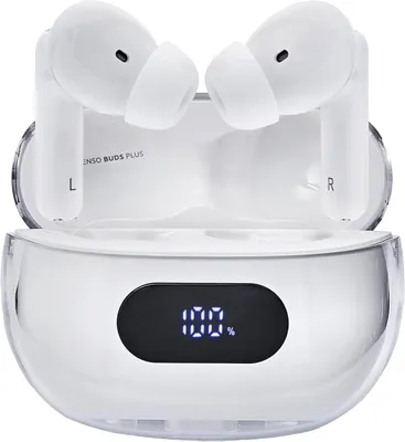 Image de Écouteurs intra-auriculaires Écouteurs Bluetooth avec Active Noise Cancelling, ENC,Bluetooth et jusqu'à 25 heures de musique Réduction du bruit avec ANC & ENC