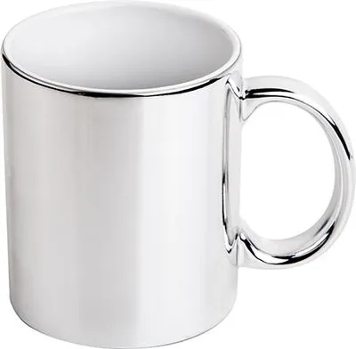 Produktbild von Tasse für Sublimation - Silber - Chromeffekt - 11oz / 320m