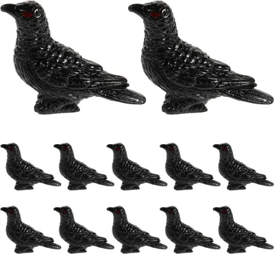 Productafbeelding van Mini-figuren van hars - Set van 12 - Decoratie voor Halloween en micro-landschappen - Griezelige creaties
