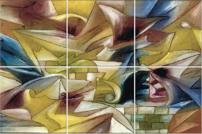 Produktbild von Legendarte - Multipanel Bilder Tropischer Garten - Paul Klee cm. 100x150 (6 Stück)