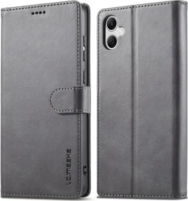 Produktbild von Hülle für Samsung Galaxy A06 5G/4G, Klapphüllen Brieftasche Leder Magnetverschluss Ständer Schutzhülle Gris