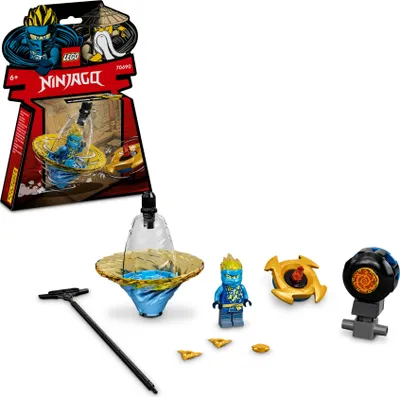 Produktbild von LEGO 70690 NINJAGO Jays Spinjitzu-Ninjatraining, Action-Spielzeug mit Ninja Spinner und Jay-Minifigur, ab 6 Jahre
