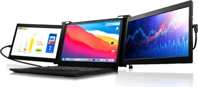 Produktbild von Lipa HDR-70 Dual Portable Monitor Full HD - Prenosný monitor - Prenosný monitor pre notebook - Externý monitor - Aj pre Windows a MacOS