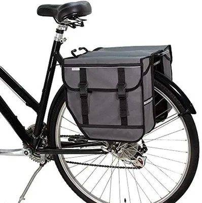 Produktbild von Doppelte Fahrradtaschen 28L - Wasserdicht, Reflexionsfähig und Stabil