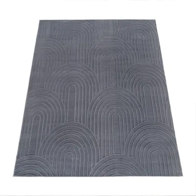 Produktbild von Paco Home Teppich Wohnzimmer Kurzflor Boho Skandi Design Geometrisches Muster Einfarbig 80x150 cm