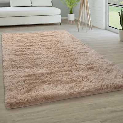 Immagine prodotto di Tappeto a pelo alto da salotto Tappeto in Pelliccia sintetica shaggy fluffy unicolor dimensioni 80x150 cm