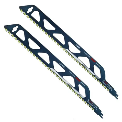 Immagine prodotto di Lame per seghetto alternativo, ideali per tagliare pietra e materiali duri, 2 pezzi, lunghezza 505 mm, adatte per blocchi di calcestruzzo cellulare, mattoni e materiali come l'Ytong