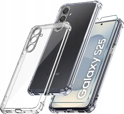 Obrázok produktu pre Samsung Galaxy S25 ANTI-SHOCK PRIEHĽADNÉ PUZDRO + 9H OCHRANNÉ SKLO
