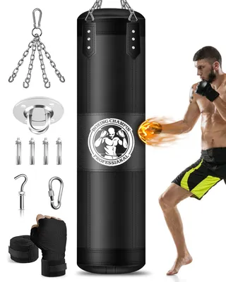 Immagine prodotto di Sacco da boxe per adulti, da appendere, non riempito, 120 cm