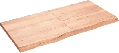 Obrázok produktu pre vidaXL Umývadlová doska svetlohnedá 120x60x(2-4) cm z masívneho dreva