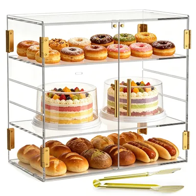 Produktbild von 3-Tier Kuchenanzeige mit Magnettür