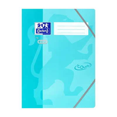 Produktbild von Oxford by ELBA Eckspannermappe Touch Karton DIN A4+ aqua