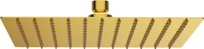 Produktbild von Balneo Regendusche aus Edelstahl glänzend gold quadratisch | Regenduschkopf 25 cm CASCADE