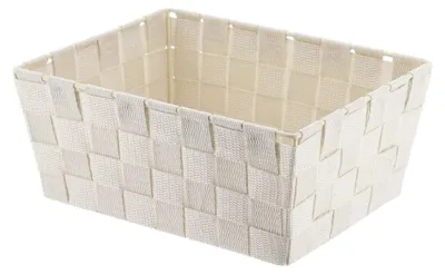 Produktbild von Ankleidekorb aus polyester l19,5xp25xh10,5 cm - elfenbeinfarben - Tendance