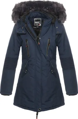 Produktbild von Geographical Norway Damen warme Winterjacke G-Coraly, Navy, Größe S