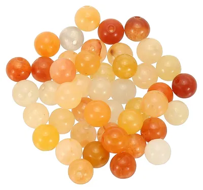 6 mm Aventurin-Edelsteinkugeln, 45 Stück, rund, gelb gemischt