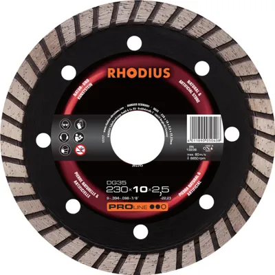 Produktbild von RHODIUS PROline DG35 X-LOCK Diamanttrennscheibe 115 x 7,5 x 2,0 x 22,23 mm