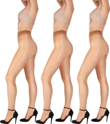 Produktbild von Giulia 15 Den Sommerfeinstrumpfhose mit Komfortbund Infinity 15 Den (3er Set) Bronzo S