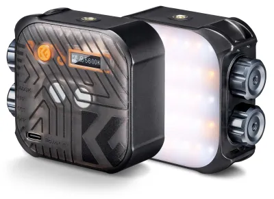 Zdjęcie produktu dla Kieszonkowe oświetlenie wideo LED K&F CONCEPT, magnetyczne światło wypełniające LED, oświetlenie do wideokonferencji, CRI96+ 2500K-9900K, możliwość ściemniania, 15 efektów świetlnych do vlogów, selfie, transmisji na żywo, fotografii