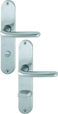 Immagine prodotto di HOPPE Set di rosette lunghe Cardiff E1850Z/302 VA F69 SK/OL 78mm DIN L/R - 2423701