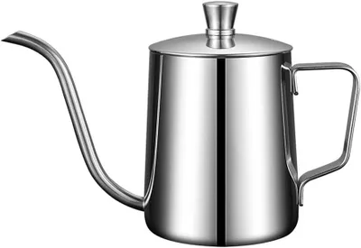 Produktbild von Edelstahl Kaffeekessel Mini Teekessel für Zuhause Haushalts Wasserkessel Praktischer Kaffeezubereiter Hochwertiger Kaffeekessel